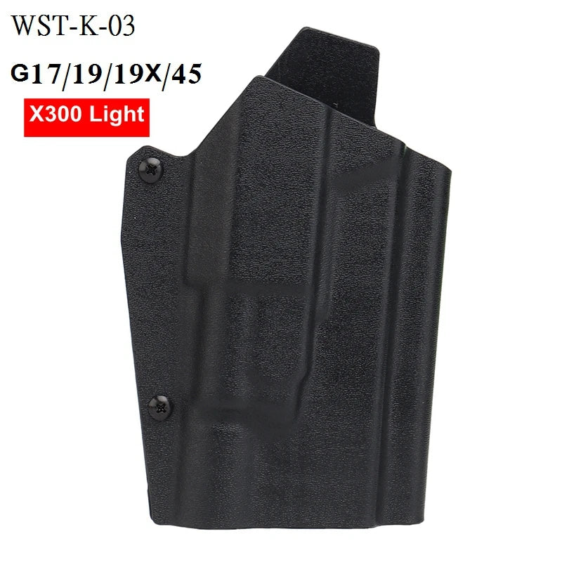 Holster rigide droitier à dégagement rapide – Références K-01 à K-14