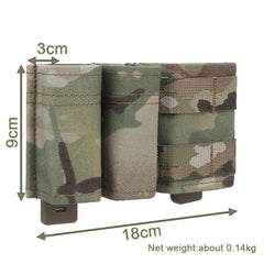 Porte-chargeurs MOLLE 1+2 pour 5,56 / 9 mm – insert rigide