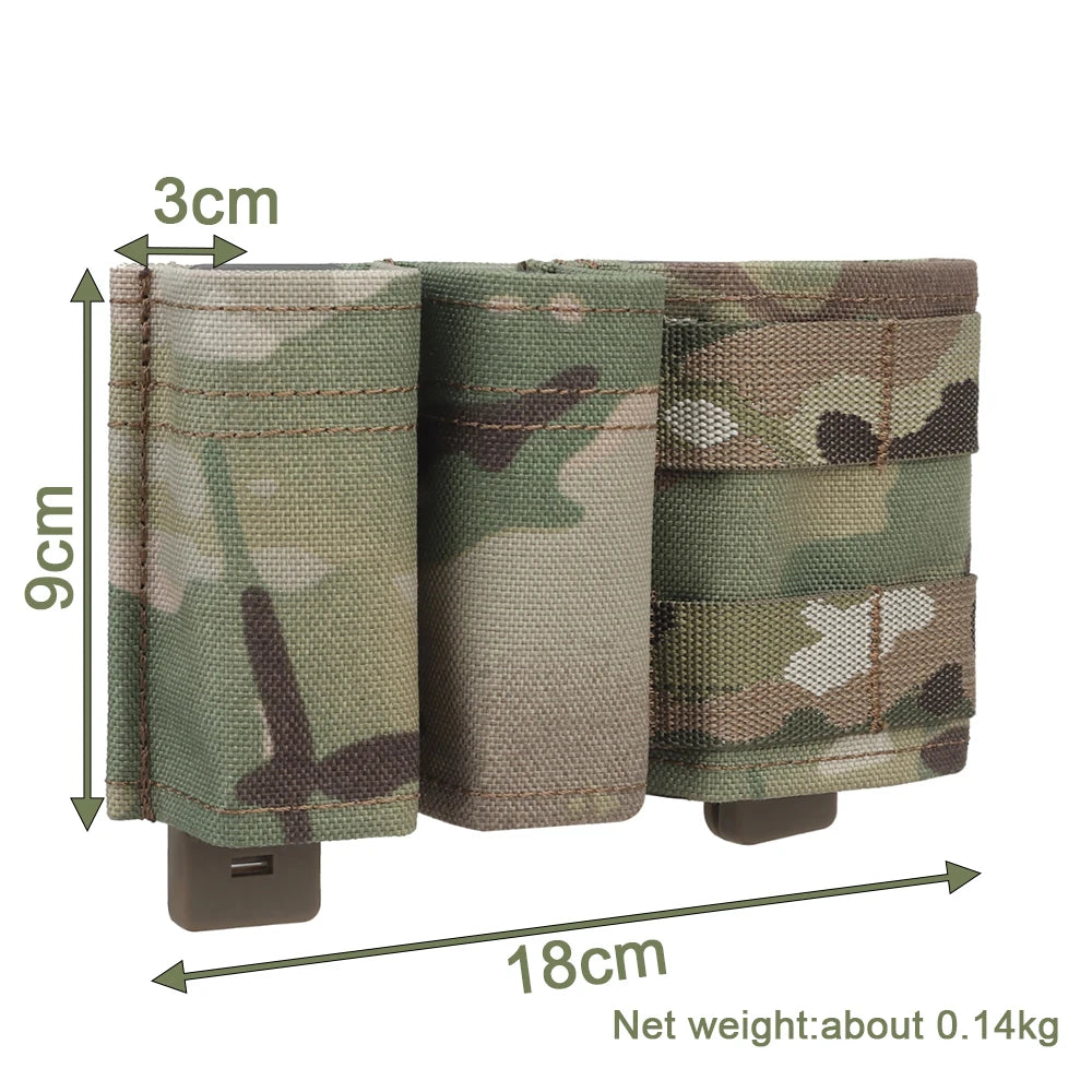 Porte-chargeurs MOLLE 1+2 pour 5,56 / 9 mm – insert rigide