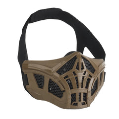 Demi-masque tactique style Scorpion avec insert silicone – Airsoft