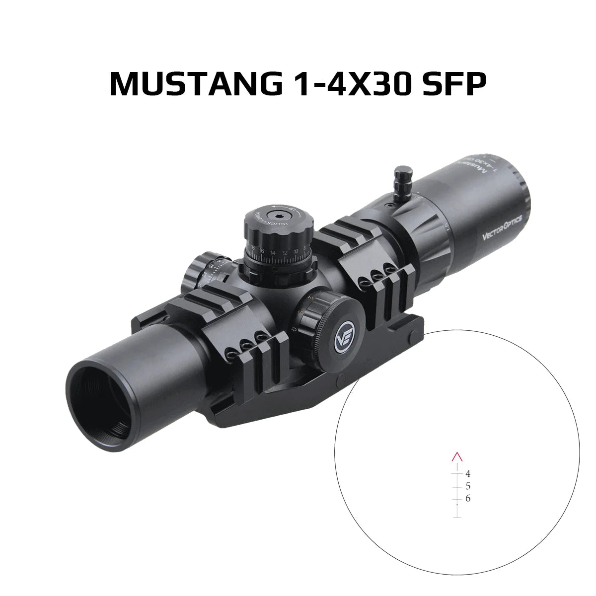 Lunette LPVO 1–4×24 ou 1–6×24, SFP/FFP – Vector Optics