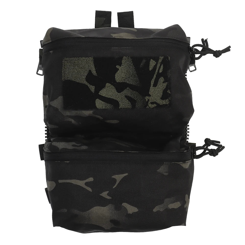 Panneau arrière double poche YTYIN V5 – Multicam Black