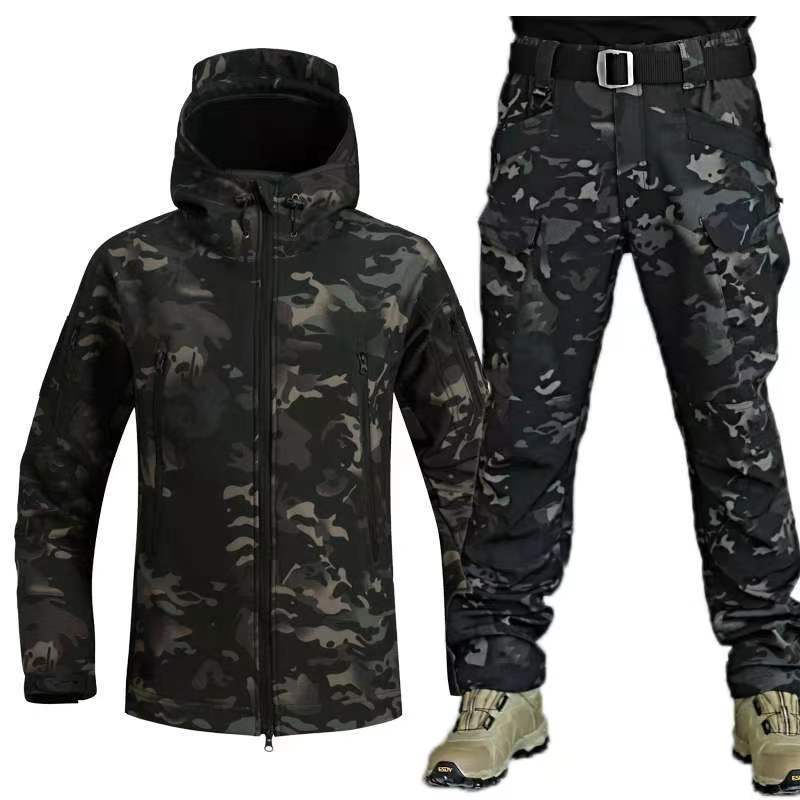 Ensemble tactique Softshell et pantalon cargo – 2 pièces