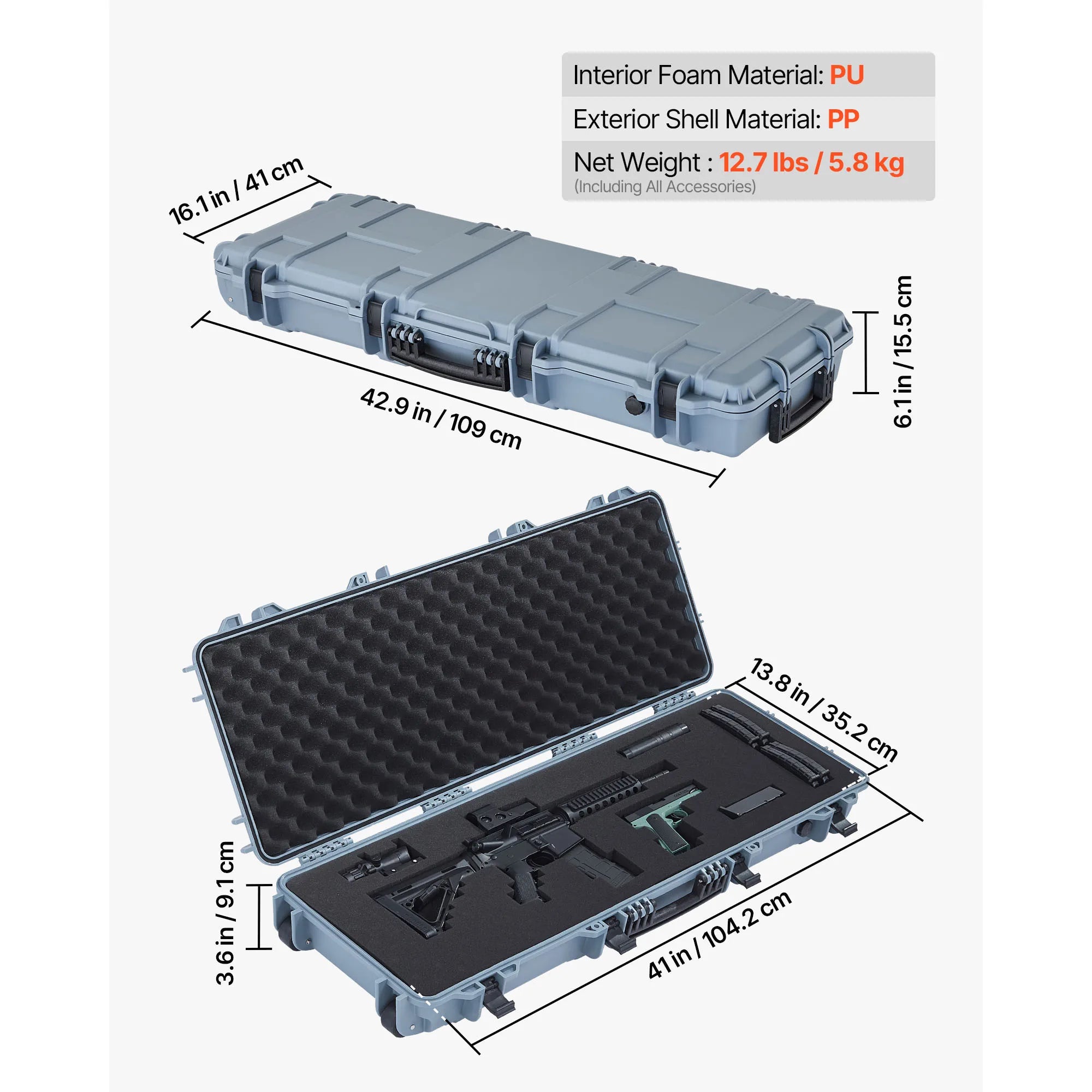 Mallette rigide étanche IP67 pour réplique Airsoft – SucceBuy – vue 36