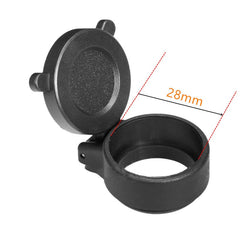 Couvre-objectif rabattable pour lunette, diamètre 25 à 69 mm