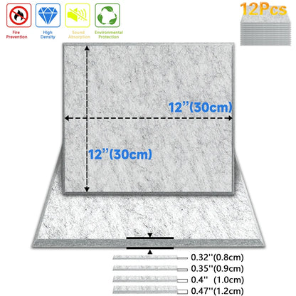 Panneau Insonorisant pour Studio, lot de 12 pcs