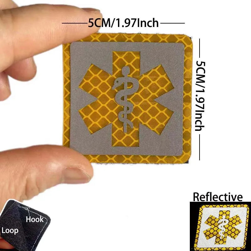 Patch médic Airsoft – 26 Serpent Jaune