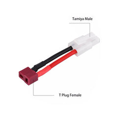 Câble adaptateur Tamiya vers prise T – 14 AWG