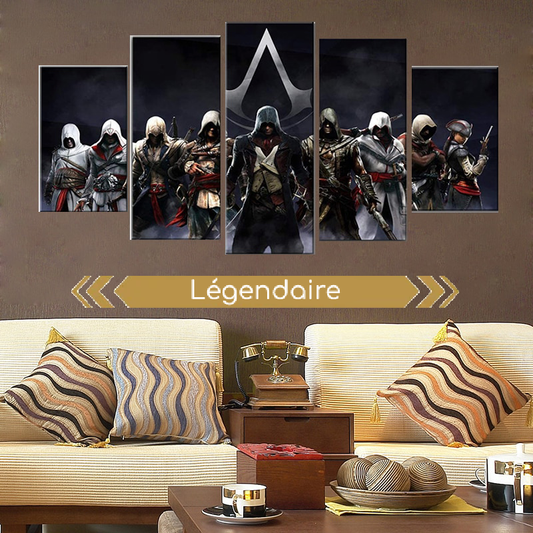 Toile sur 5 panneaux, Assassin's Creed