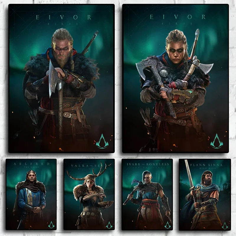 Poster toile Assassin’s Creed Valhalla – Sans cadre