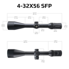 Lunette Continental ×8 SFP – Vector Optics – Plusieurs modèles
