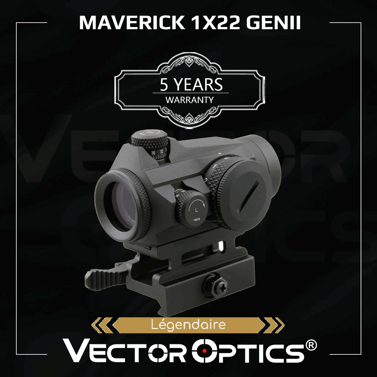 Red dot sight Maverick 1x22 GenII - Vector Optics