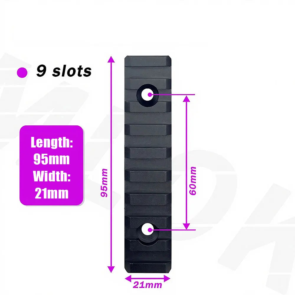 Rail Picatinny Airsoft – 9 slots