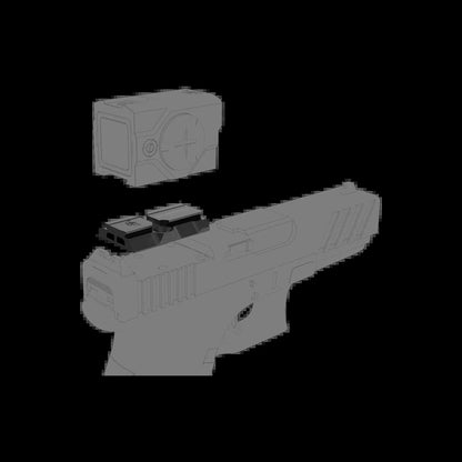 Adaptateur d'empreinte - Vector Optics MOJ/RMR et système Glock MOS vers empreinte VOD/ACRO pour viseur point rouge fermé SCRD-63/SM63