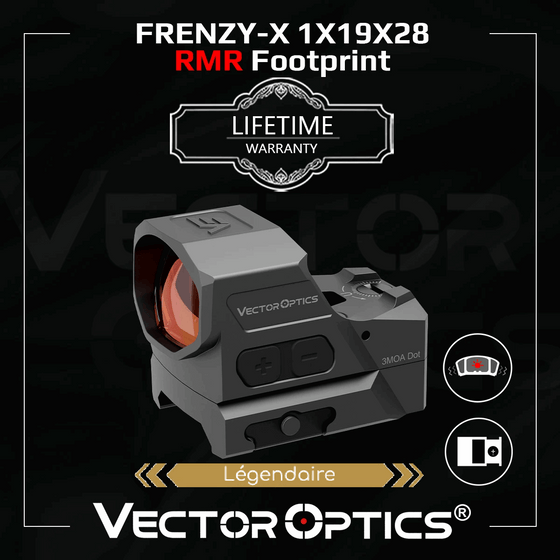 Viseur point rouge Frenzy-X Gen II 1×19×28 SCRD-64 Vector Optics – visuel 8