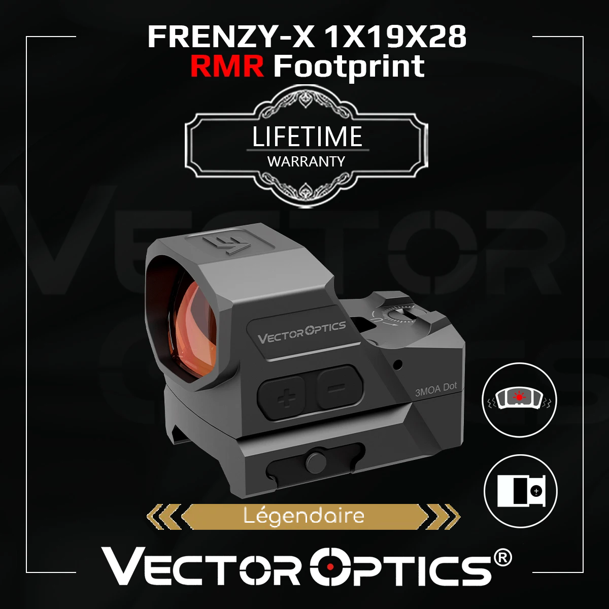 Viseur point rouge Frenzy-X 1x19x28 GenII - Vector Optics