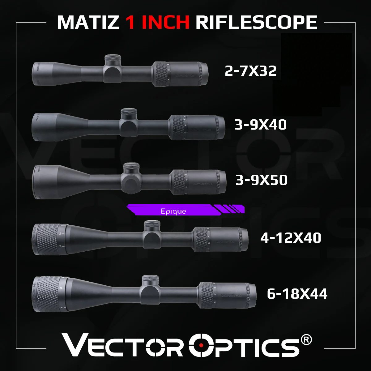 Lunette de visée Matiz 1 pouce - Vector Optics