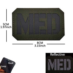 Patch médic Airsoft – 17 MED Vert
