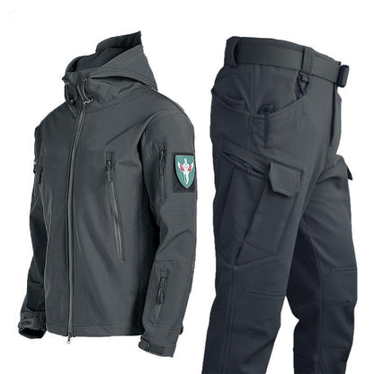 Ensembles Softshell + pantalons cargo, imperméable, coupe-vent, ensemble de 2 pièces