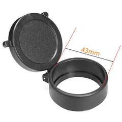 Couvre-objectif rabattable pour lunette, diamètre 25 à 69 mm