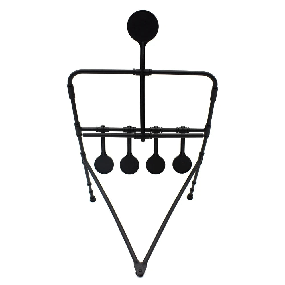 Cible Airsoft basculante 5 plateaux à réarmement