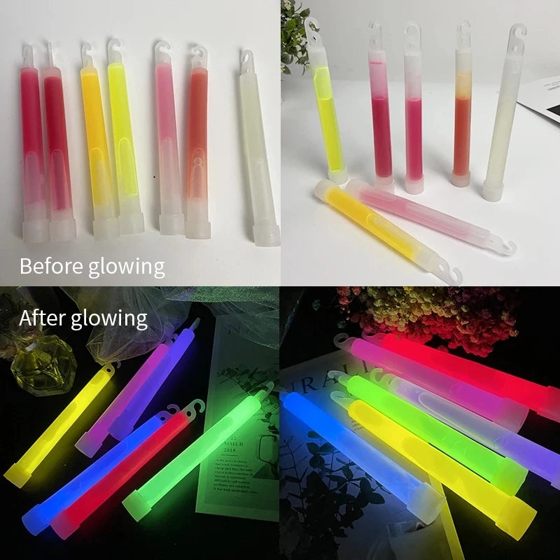 Bâton lumineux chimique 15 cm pour repérage terrain