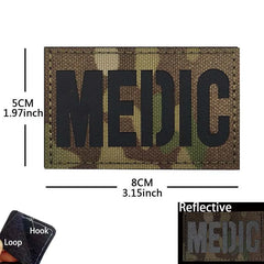 Patch médic Airsoft – 09 MEDIC CP Noir