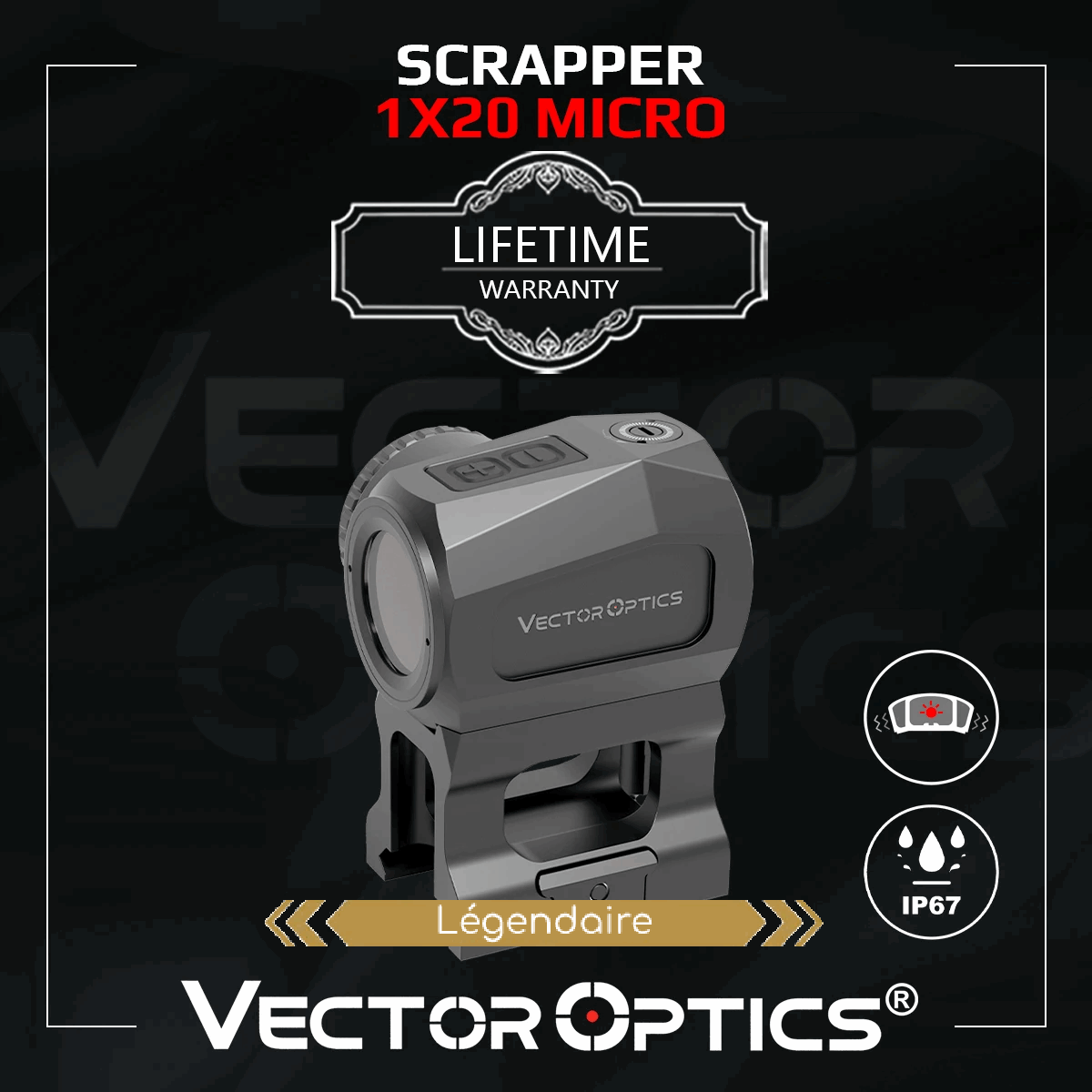 Red dot sight  micro Scrapper 1x20 - Vector Optics