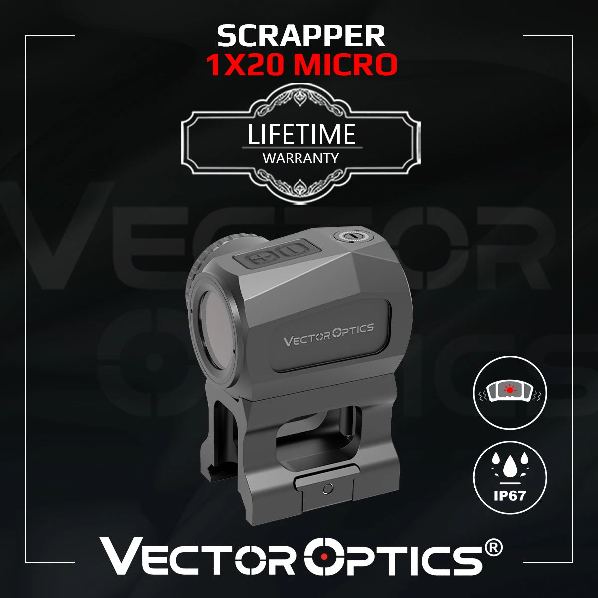 Micro-viseur point rouge Scrapper 1×20 – Vector Optics SCRD-69