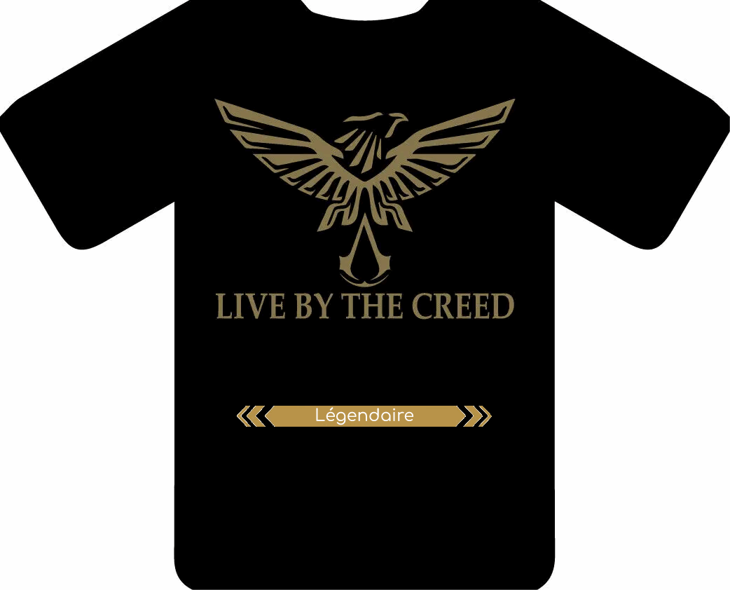 T-shirt "Live By The Creed" Desmond Miles - Assassin's Creed