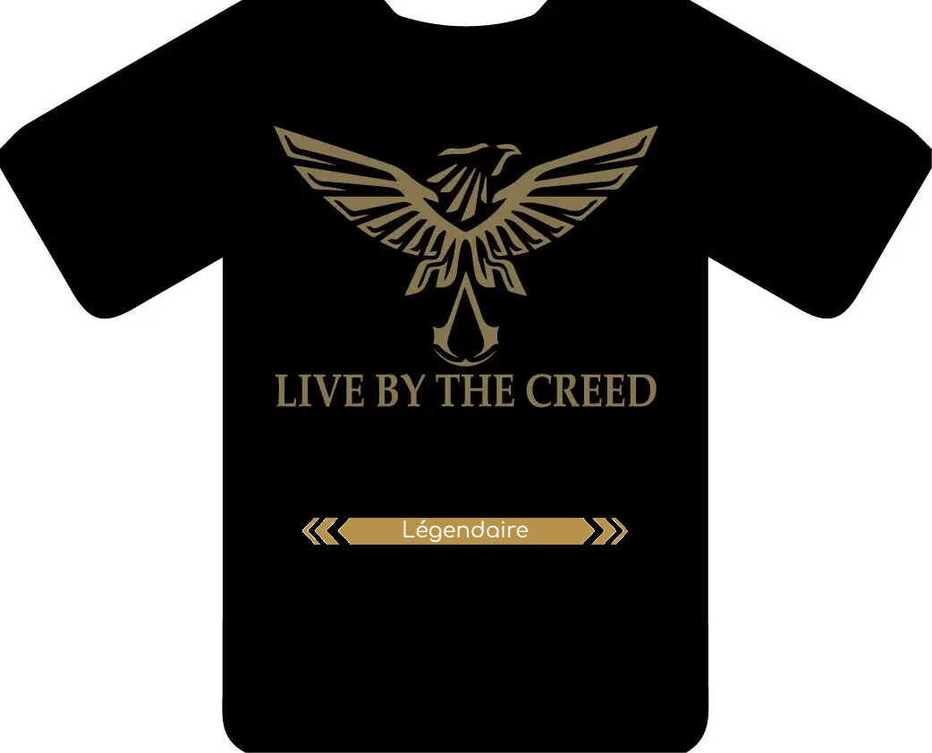 T-shirt "Live By The Creed" Desmond Miles - Assassin's Creed