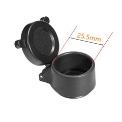 Couvre-objectif rabattable pour lunette, diamètre 25 à 69 mm