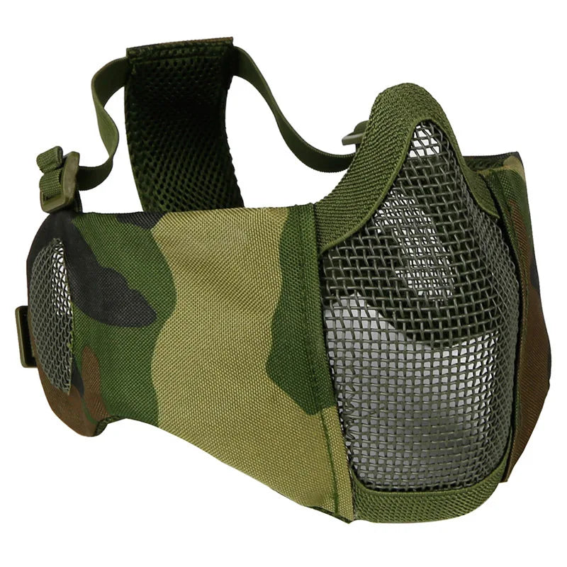 Masque grillagé demi-visage Airsoft – Vert CP