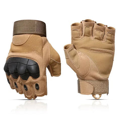 Gants demi-doigts coqués en cuir synthétique – M à XL