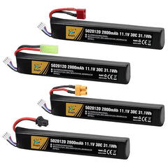Batterie LiPo 11,1 V 2 800 mAh 30C – Connecteur au choix