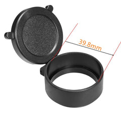 Couvre-objectif rabattable pour lunette, diamètre 25 à 69 mm