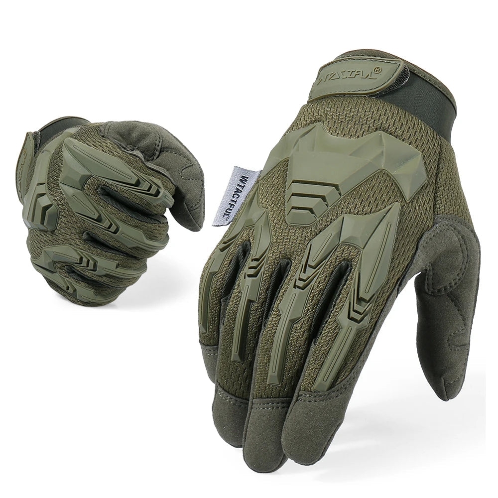 Gants tactiques doigts longs compatibles écran tactile