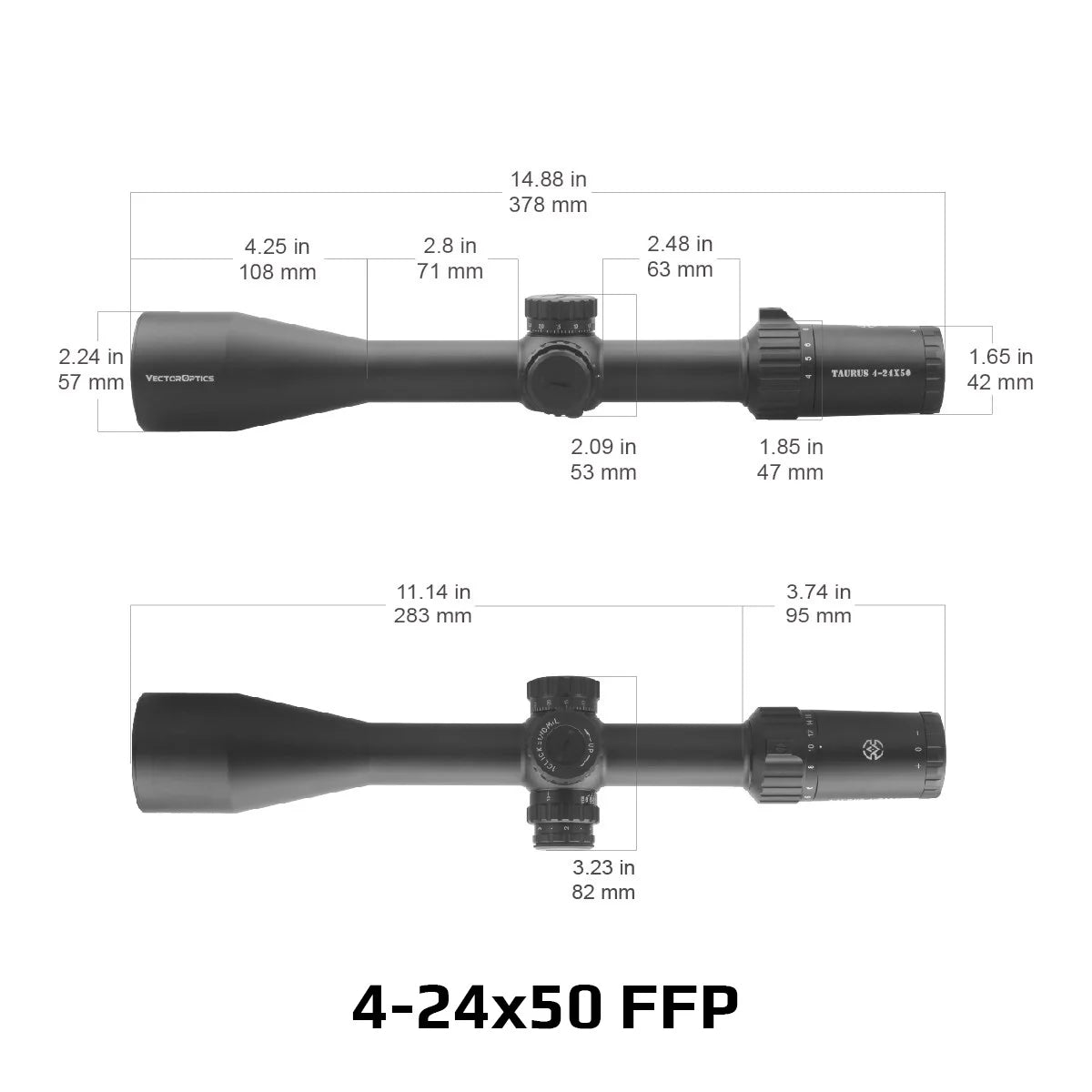 Lunette de visée Taurus 3-18x50/4-24x50/5-30x56 FFP - Vector Optics