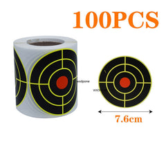 Rouleau de 200 cibles réactives autocollantes – 7,5 cm