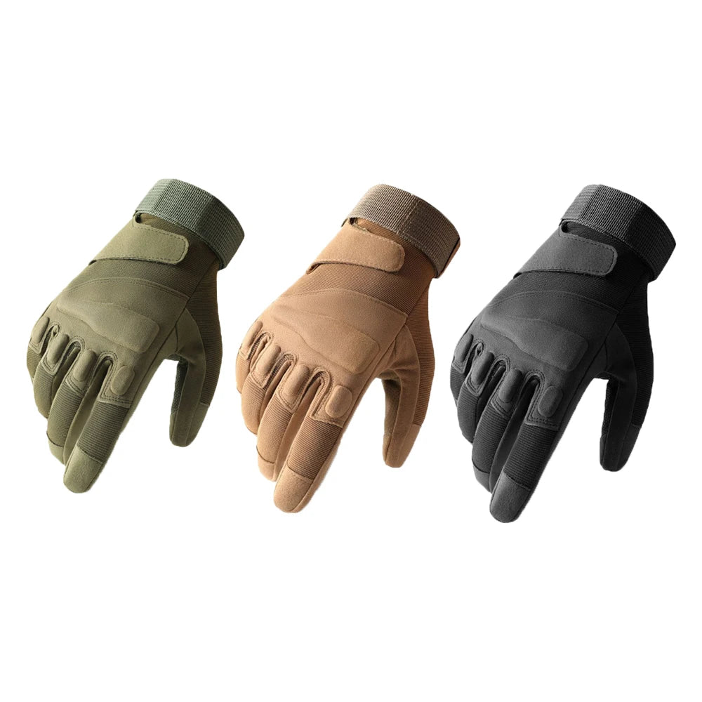 Gants tactiques respirants en cuir PU – M à XL