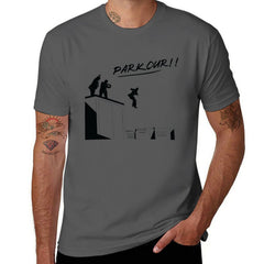 T-shirt imprimé Parkour en coton