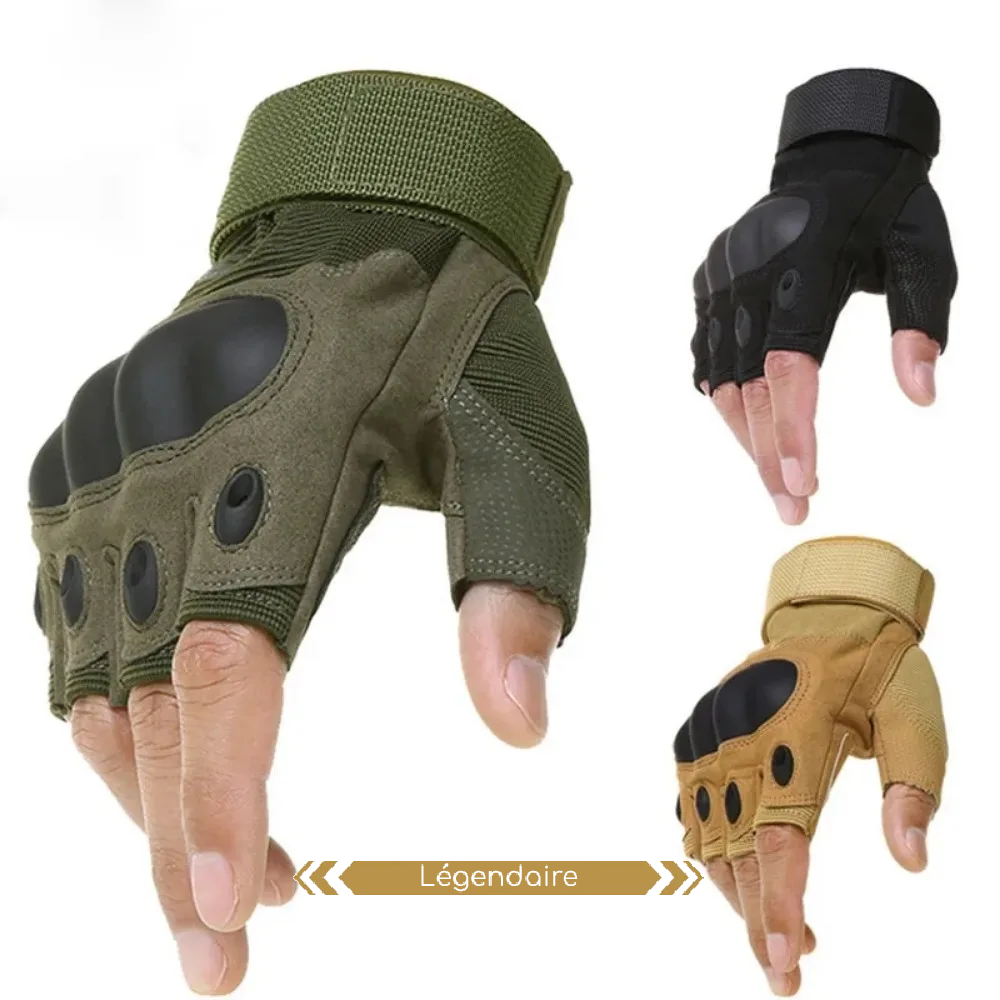 Gants tactiques demi-doigts Airsoft