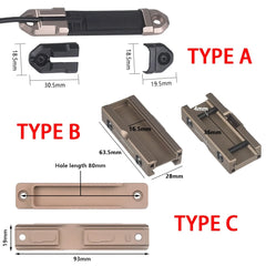 Support rail Picatinny 20 mm pour lampe M300 / M600 – vue 9
