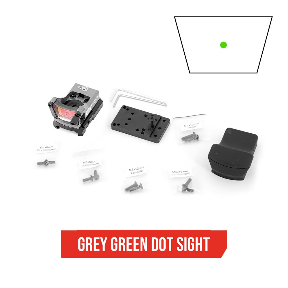 Viseur reflex type RMR 1× – Point rouge ou vert