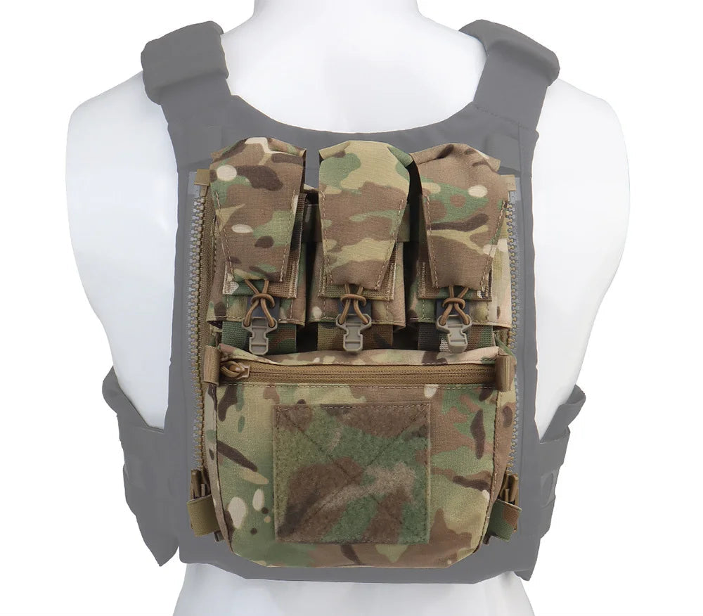 Panneau arrière zippé pour plate carrier FCPC – poche utilitaire