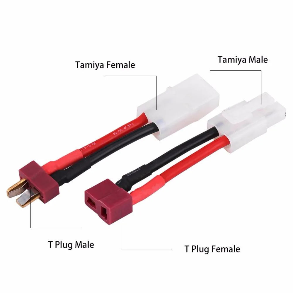 Câble adaptateur Tamiya vers prise T – 14 AWG