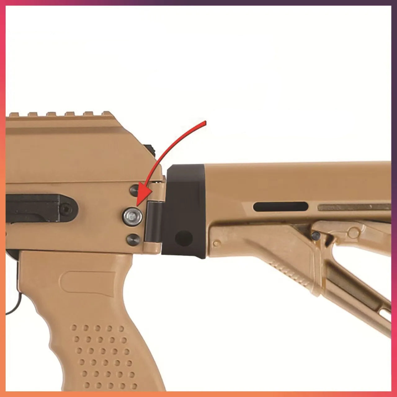 Adaptateur rail métal pour Jinming J12 – lanceur à billes gélifiées