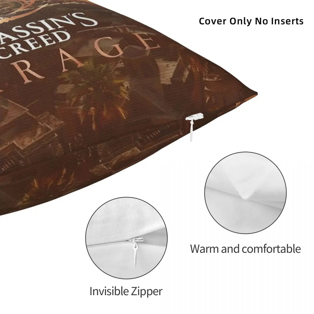 Housse de coussin Assassin's Creed Mirage, taie d'oreiller carrée n°2