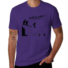 T-shirt imprimé Parkour en coton