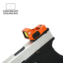Viseur reflex 1× avec monture type Glock – Point rouge ou vert